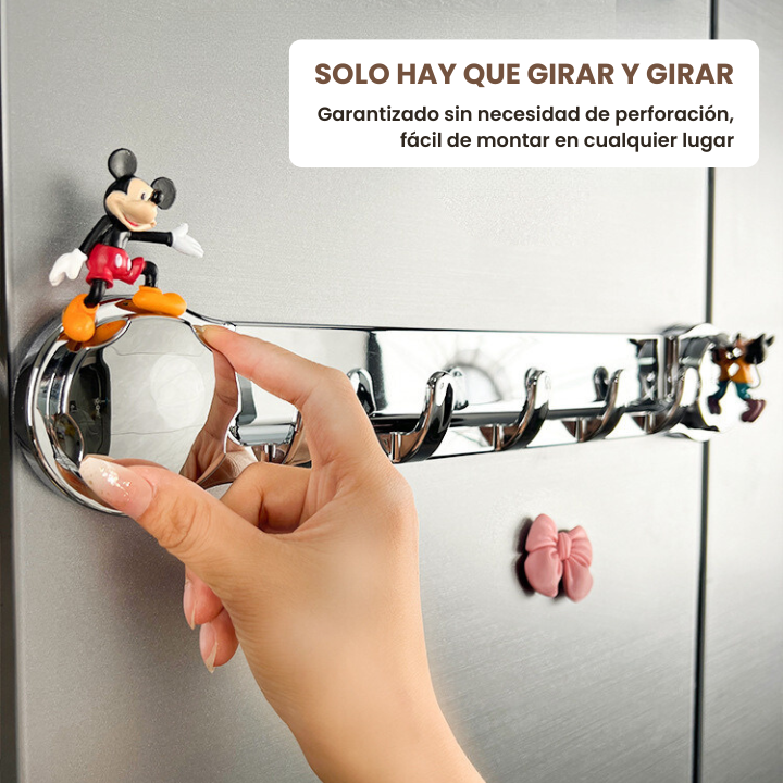 Soportes de acero inoxidable con 5 ganchos, cómodos y capaces de soportar hasta 20 kg