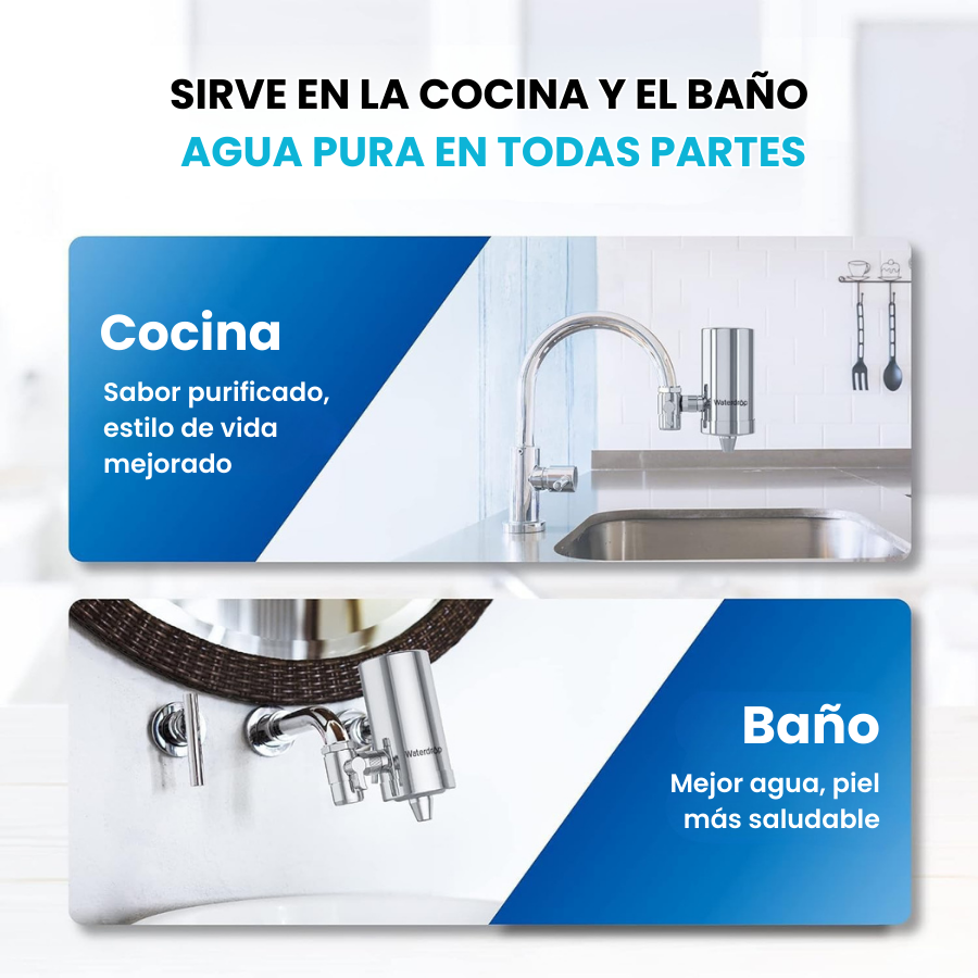 🇪🇸 Filtro de agua de carbón profundo de 0,2 µm de acero inoxidable alemán 304 (X5CrNi18-10)