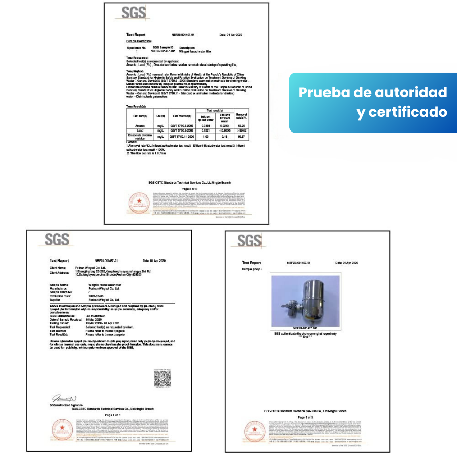 🇪🇸 Filtro de agua de carbón profundo de 0,2 µm de acero inoxidable alemán 304 (X5CrNi18-10)