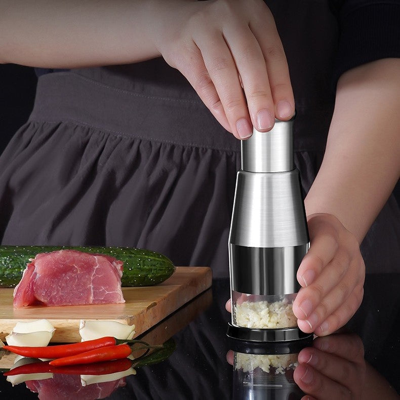 KitchenHelp™ Picadora de acero para ajo, cebolla, jengibre, guindilla y fruta tt