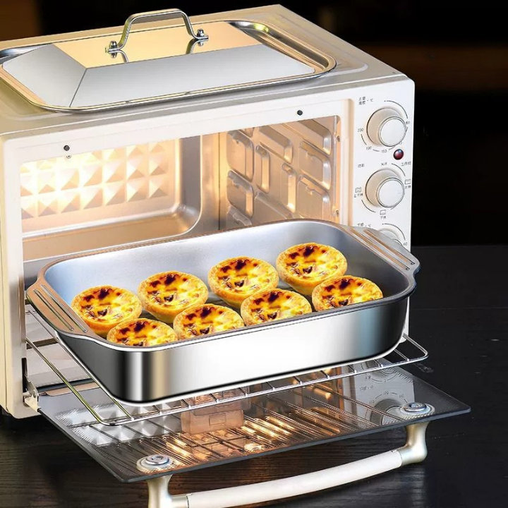 Bandeja De Cocina De Acero Inoxidable SUS304 Para Ollas Calientes, Pescado Al Vapor, Hornear Y Almacenar Alimentos