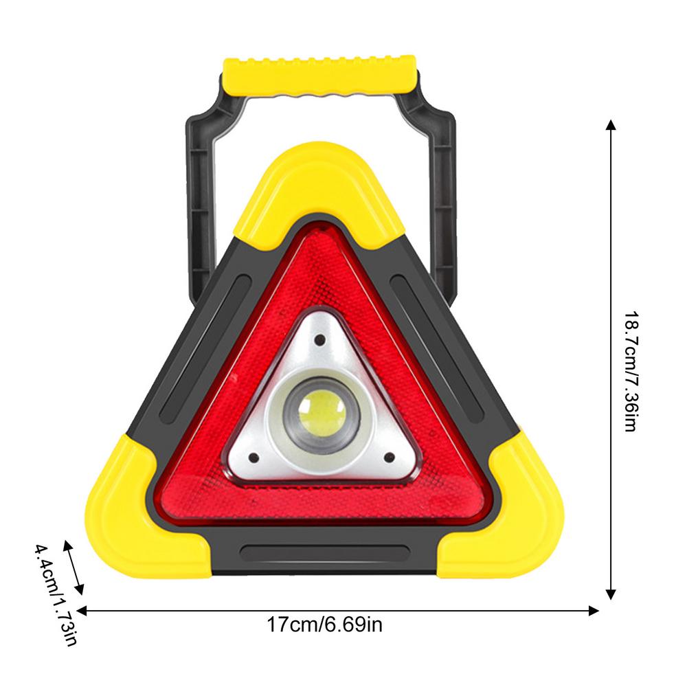 (SÚPER OFERTA) Triángulo De Advertencia Para Automóvil Con Luz LED Integrada (GOC)