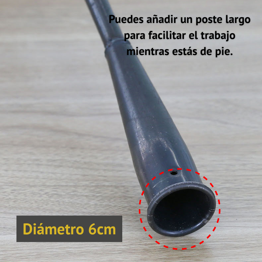 Hoja de azada de acero inoxidable resistente - Para cultivar verduras, flores y desherbar