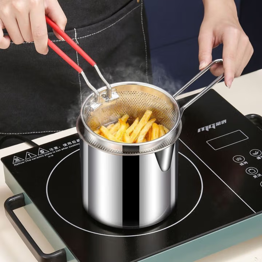 🇪🇸 Olla freidora multifuncional 1.2L de acero 304 alemán