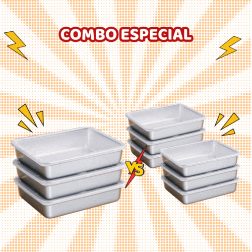 🌈 Caja de alimentos de acero inoxidable 304 (25*20*6 cm)