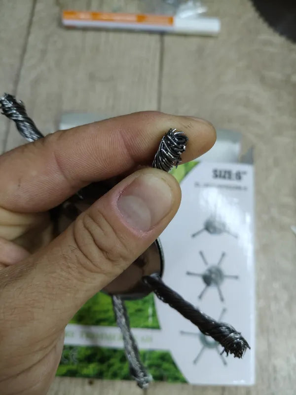 El cabezal del cortacésped tiene 6 bordes de acero inoxidable (Accesorios incluidos)