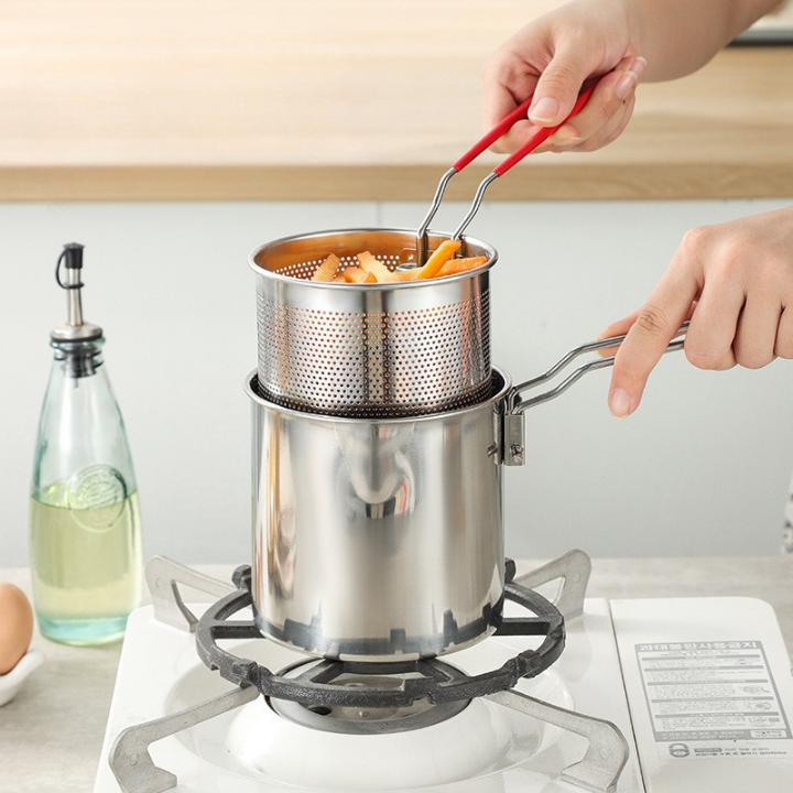 🇪🇸 Olla freidora multifuncional 1.2L de acero 304 alemán