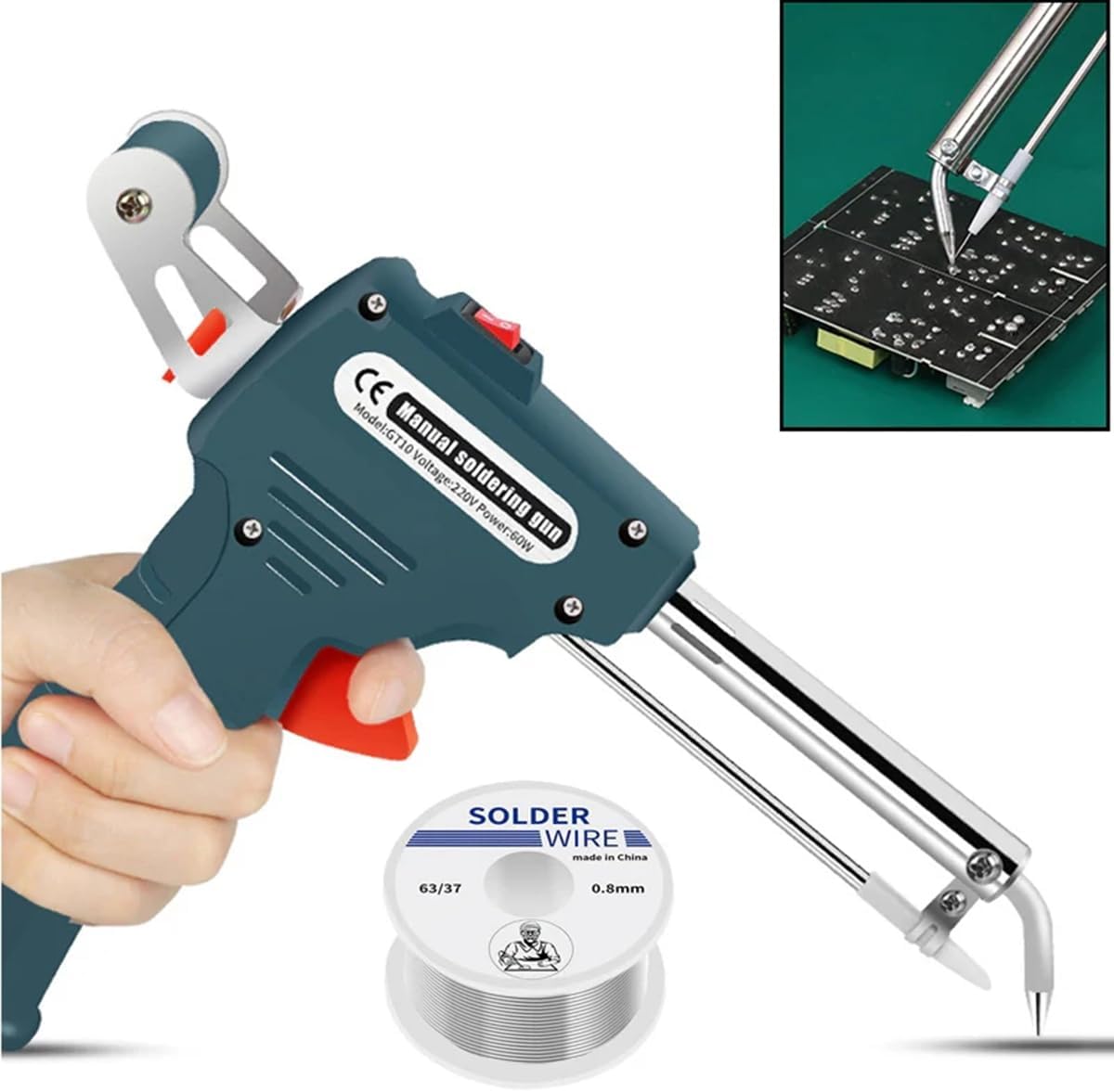 Pistola de soldadura térmica multifuncional de 80W portátil