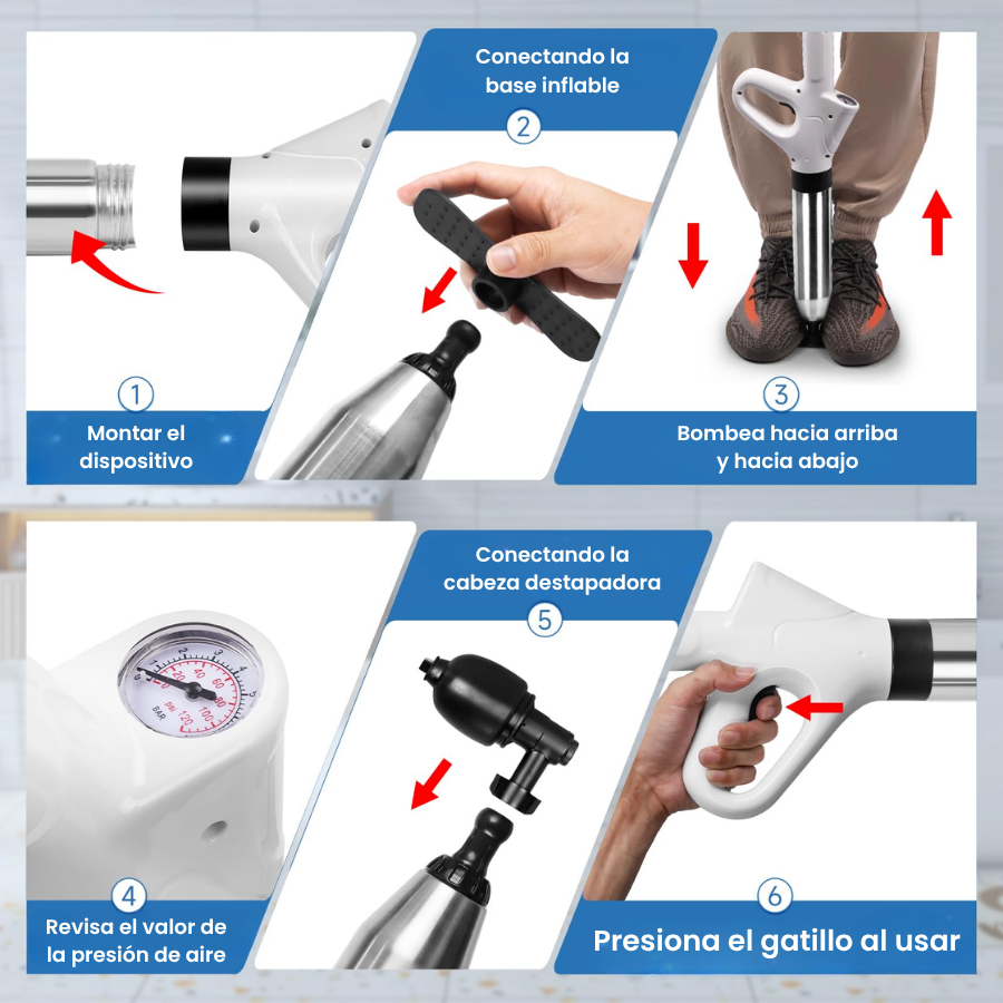 Desatascador De Desagües De Alta Presión Ultra Burst (LTT)