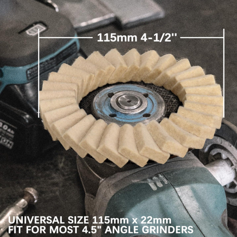 Disco multiuso para pulido y lijado – devuelve el brillo y restaura superficies de hierro, acero, acero inoxidable, madera y vidrio