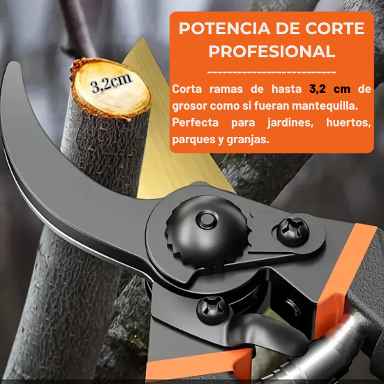 Tijeras de podar profesionales premium de titanio de 8" (GPPS-1003)