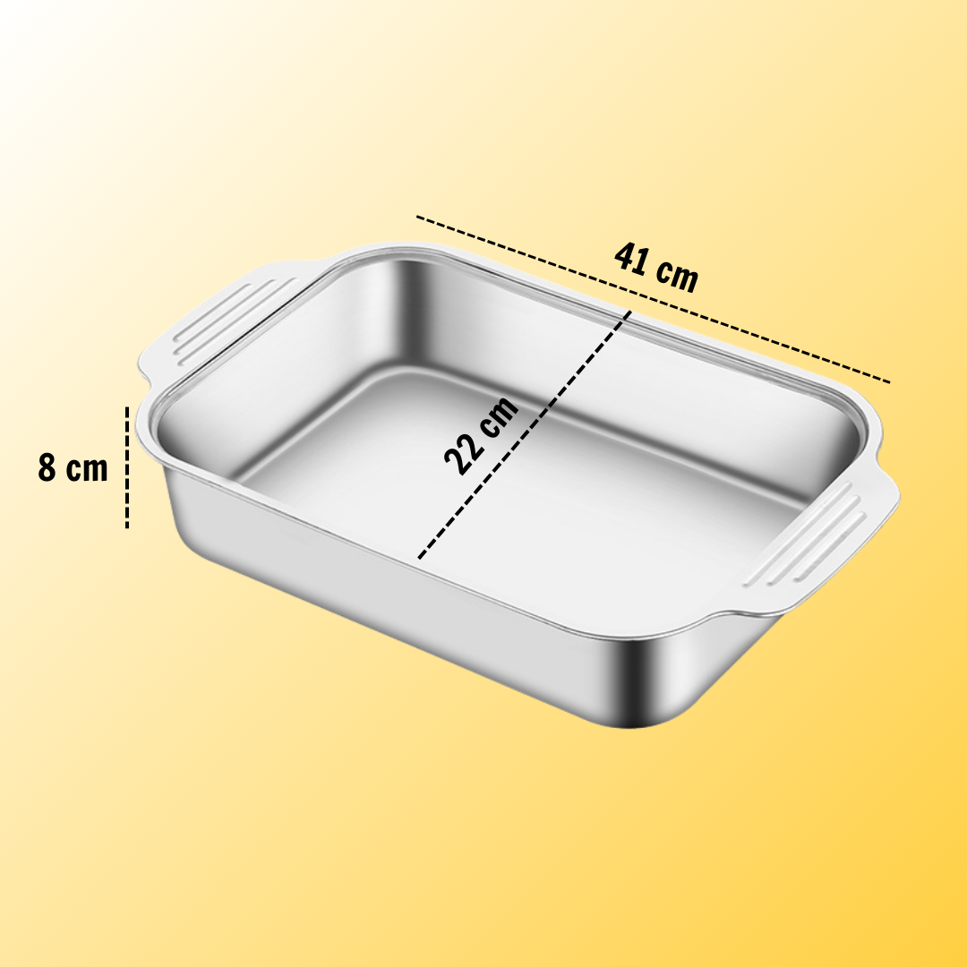 ⭐️ Bandeja De Cocina De Acero Inoxidable SUS304 Para Ollas Calientes, Pescado Al Vapor, Hornear Y Almacenar Alimentos