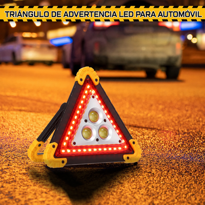 Triángulo De Advertencia LED Para Automóvil 3 En 1