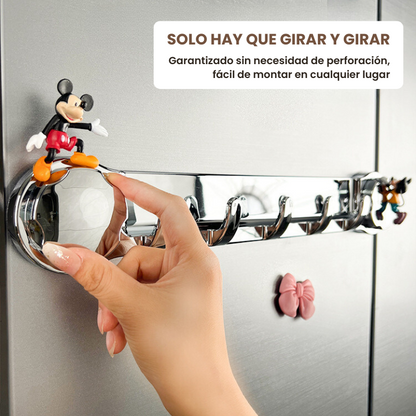 Soportes de acero inoxidable con 5 ganchos, cómodos y capaces de soportar hasta 20 kg