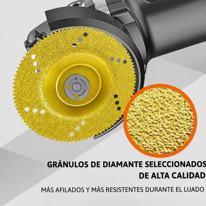 70% DE DESCUENTO | Disco diamantado 5 en 1 – Corta, lija y da forma en pocos segundos.