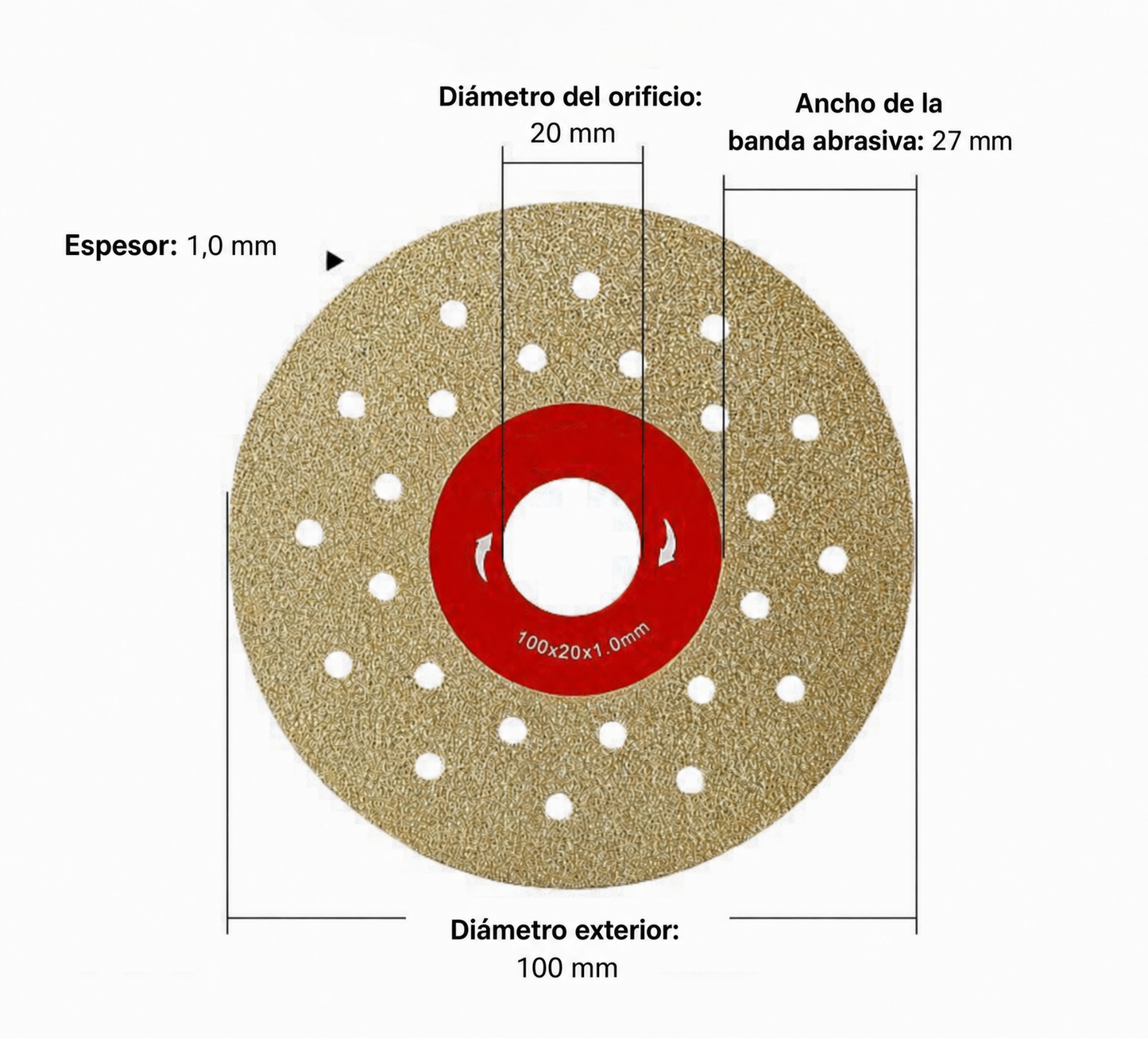 🔥 DISCO DIAMANTADO PREMIUM MULTIFUNCIÓN PARA CORTE Y DESBASTE
