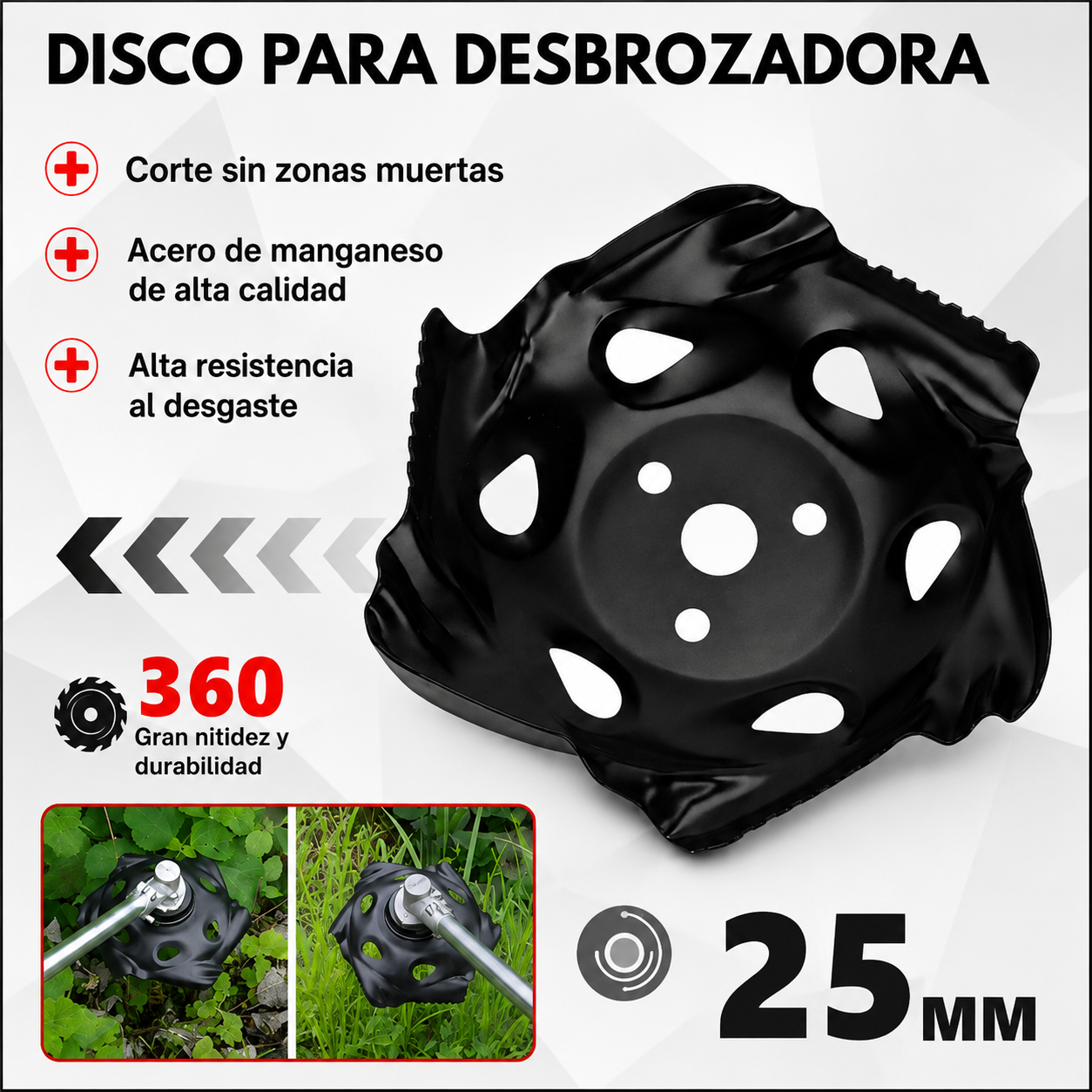 70% DE DESCUENTO | Cuchilla multifuncional de aleación para desbrozadora manual (Accesorios incluidos)