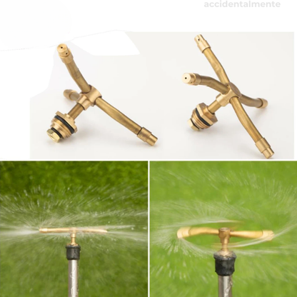 Fuente Giratoria Automática De Latón De 4 Rrazos