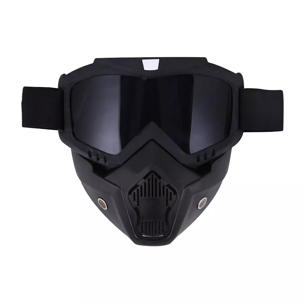 Máscara y gafas multiusos desmontables (soldadura, protección facial, protección solar, protección contra el polvo).