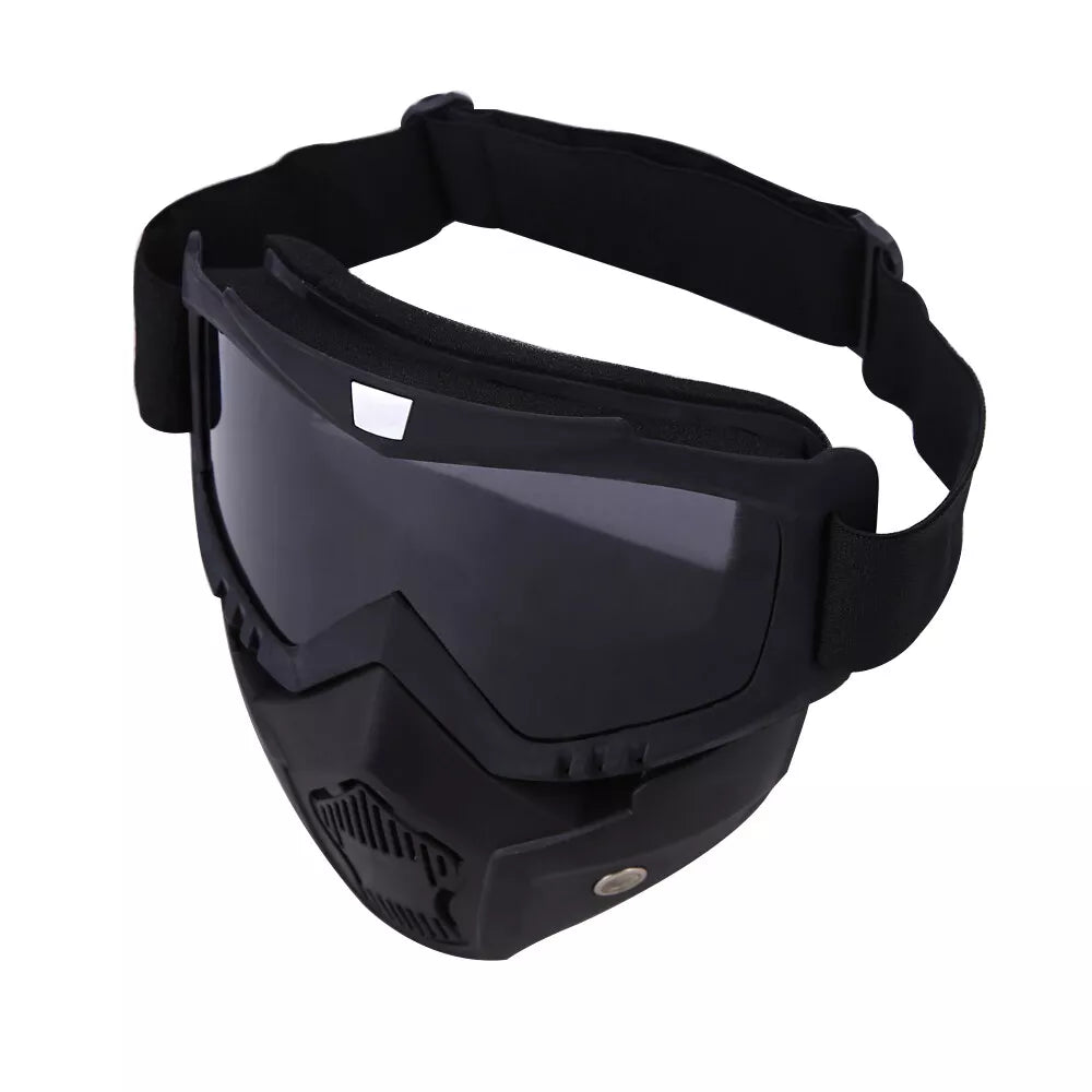 Máscara y gafas multiusos desmontables (soldadura, protección facial, protección solar, protección contra el polvo).
