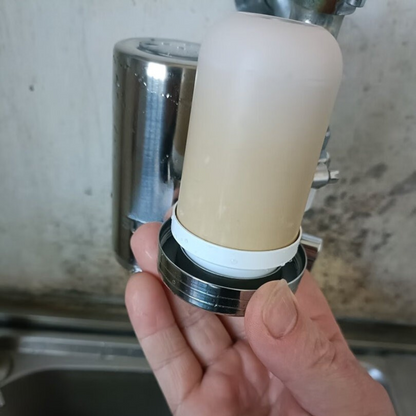 🇪🇸 Filtro de agua de carbón profundo de 0,2 µm de acero inoxidable alemán 304 (X5CrNi18-10)