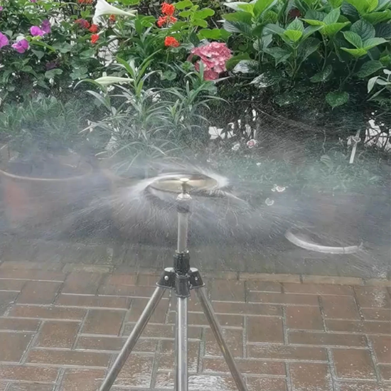 Fuente Giratoria Automática De Latón De 4 Rrazos