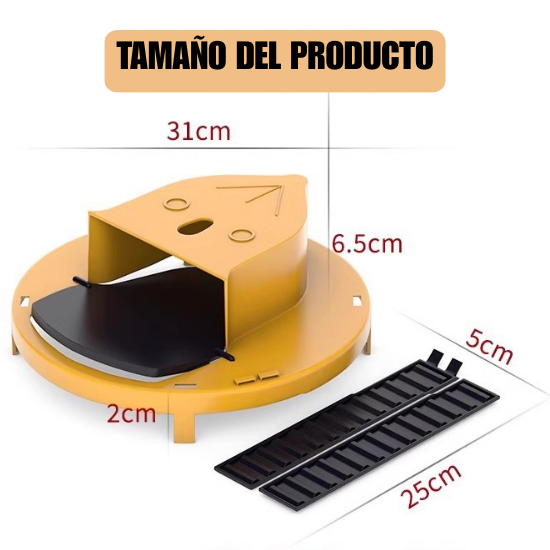 🐭 Trampa para ratones con tapa de cubo: admite hasta 35 ratones