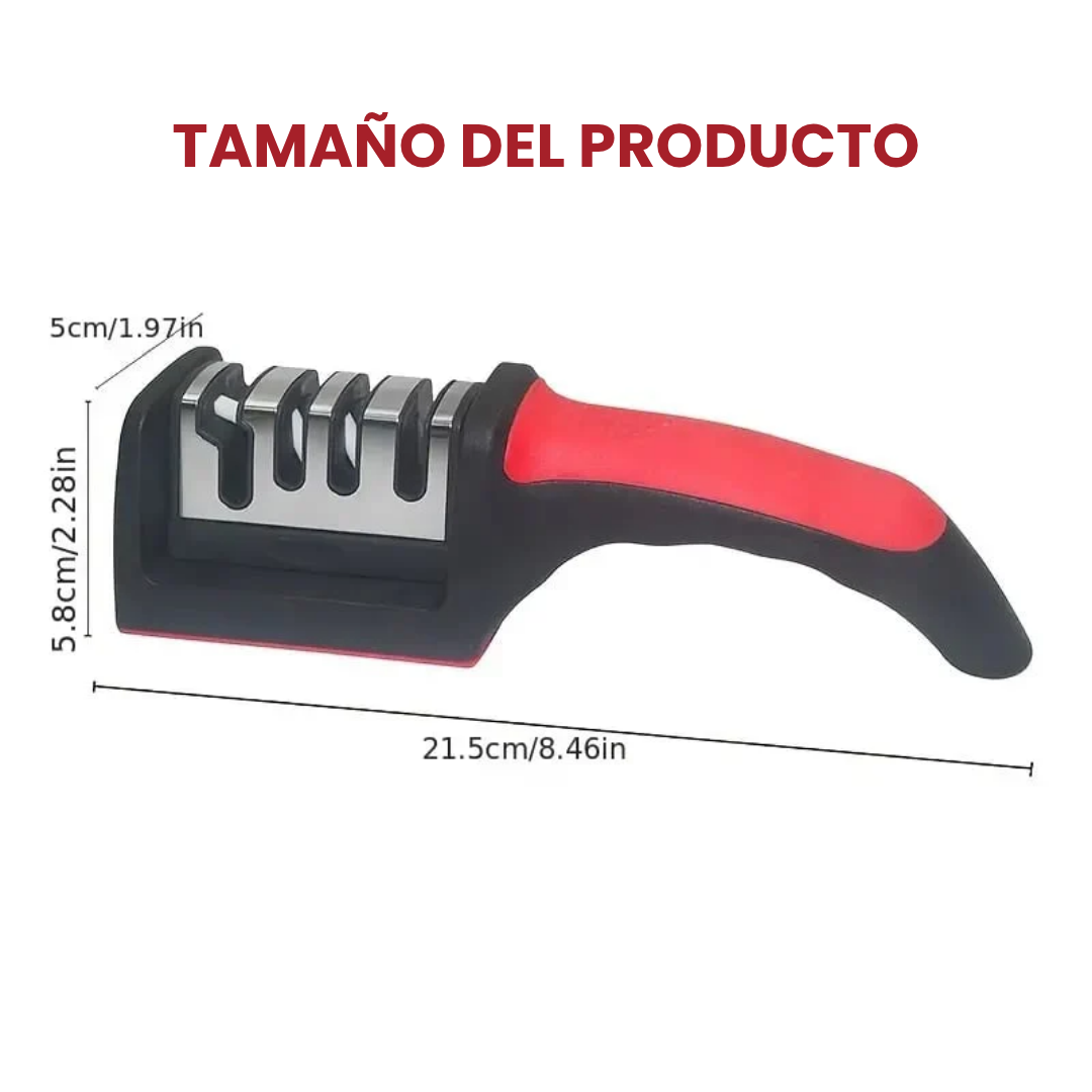 Afilador de cuchillos/tijeras de 4 niveles adecuado para muchos tipos de cuchillos