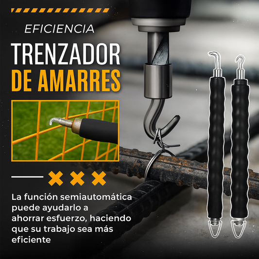 Gancho de atar acero automático – Ahorra esfuerzo, unión segura