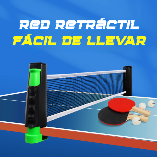 Red de tenis retráctil práctica para jugar en cualquier momento y lugar