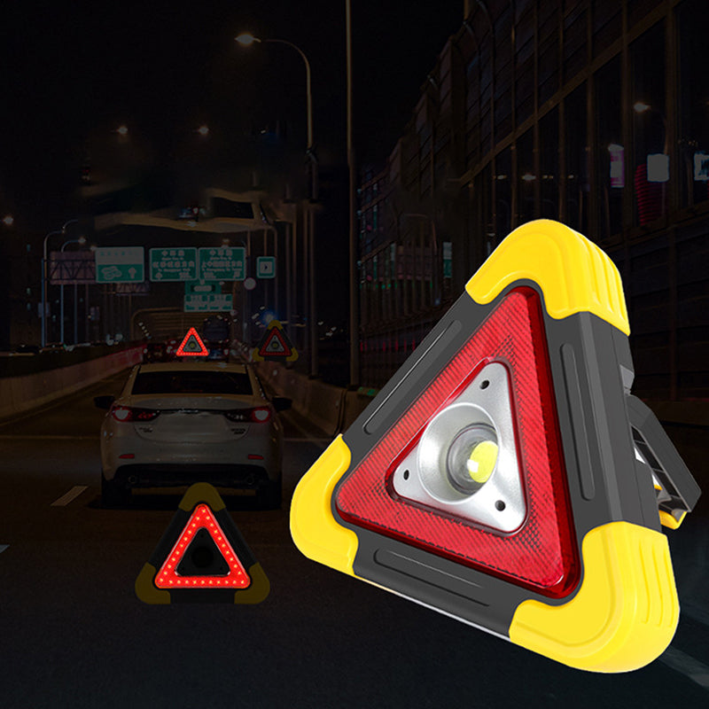 (SÚPER OFERTA) Triángulo De Advertencia Para Automóvil Con Luz LED Integrada (GOC)
