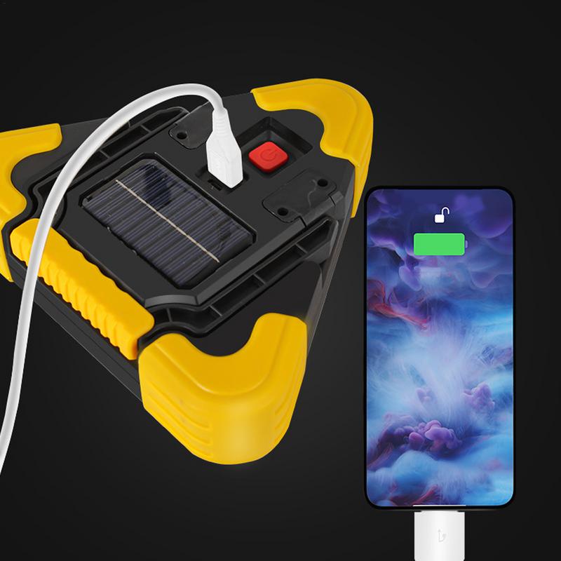 (SÚPER OFERTA) Triángulo De Advertencia Para Automóvil Con Luz LED Integrada (GOC)