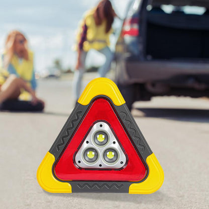 (SÚPER OFERTA) Triángulo De Advertencia Para Automóvil Con Luz LED Integrada (GOC)