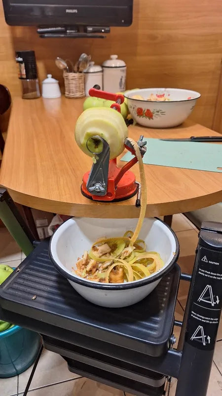 🇪🇸 Máquina de acero alemana 3 en 1 para cortar verduras en espiral - pelar - descorazona