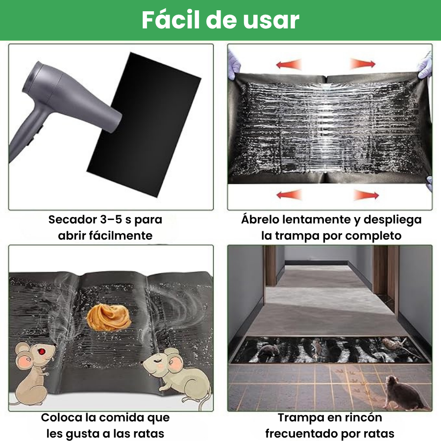 Trampas Adhesivas Profesionales – Extra Grandes para Atrapar Más Rápido