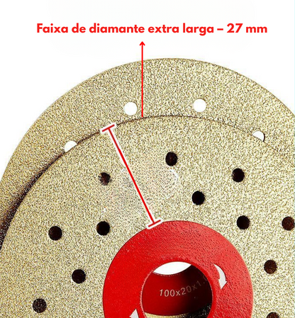 🔥 DISCO DE CORTE E DESBASTE DIAMANTADO MULTIFUNÇÃO PREMIUM (goc)