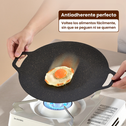 🇪🇸 Sartén antiadherente multiusos de 6 capas, se puede utilizar para placas de inducción