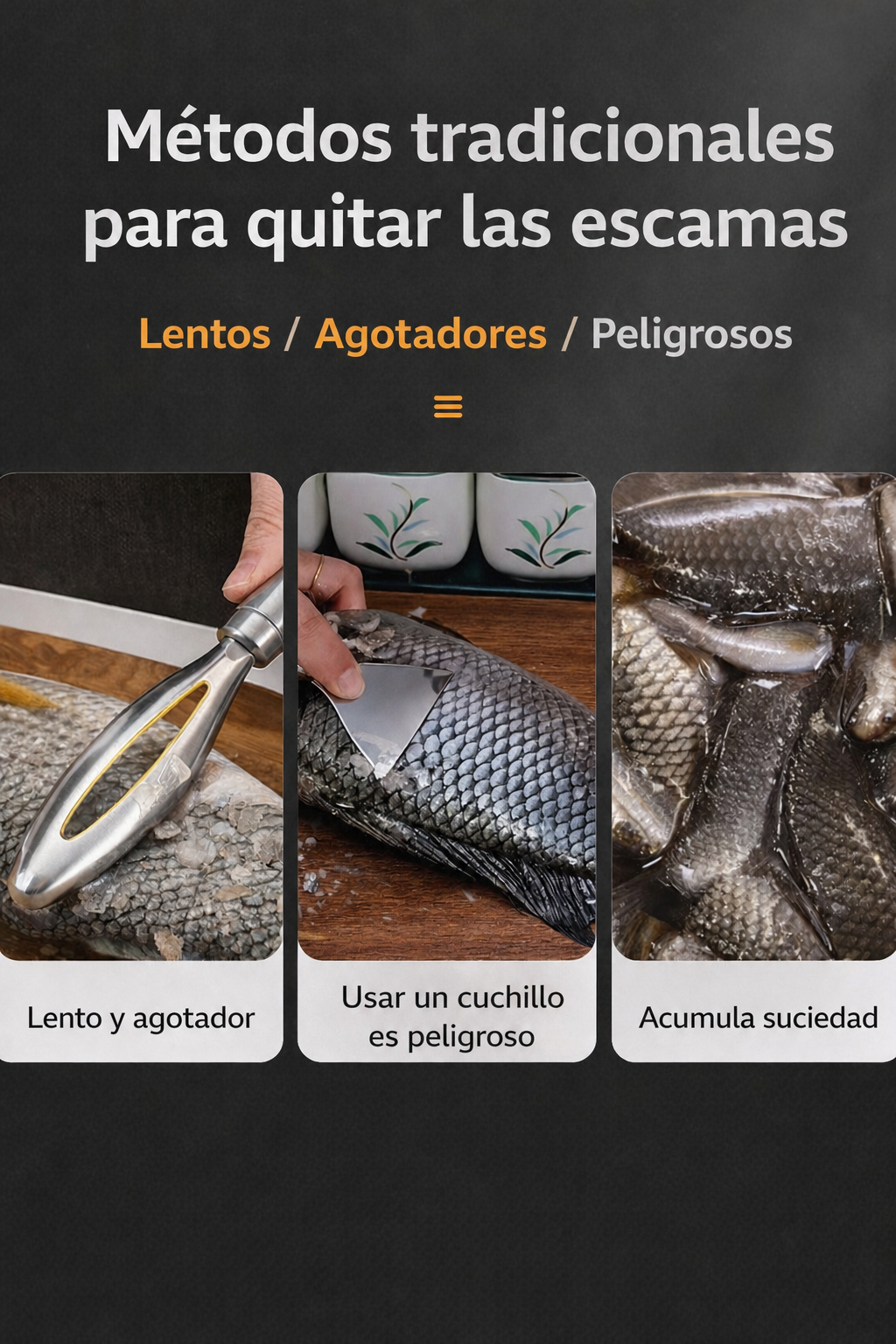 Máquina eléctrica portátil de alta potencia para quitar las escamas del pescado: limpieza rápida y sin cansar las manos.