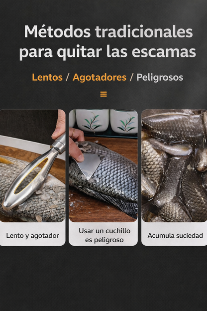 Máquina eléctrica portátil de alta potencia para quitar las escamas del pescado: limpieza rápida y sin cansar las manos.