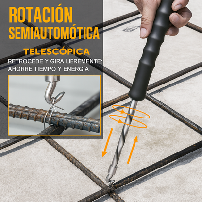 Gancho de atar acero automático – Ahorra esfuerzo, unión segura