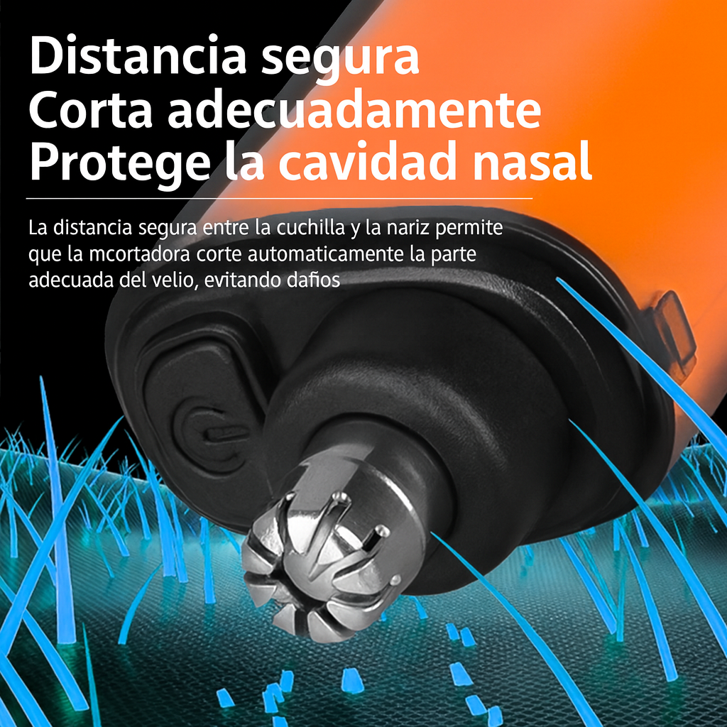 Recortador de Nariz con Pantalla LCD – Batería Recargable y Resistente al Agua
