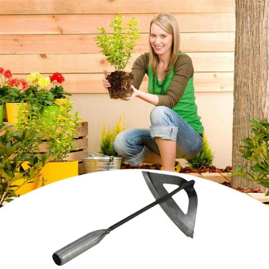 Hoja de azada de acero inoxidable resistente - Para cultivar verduras, flores y desherbar