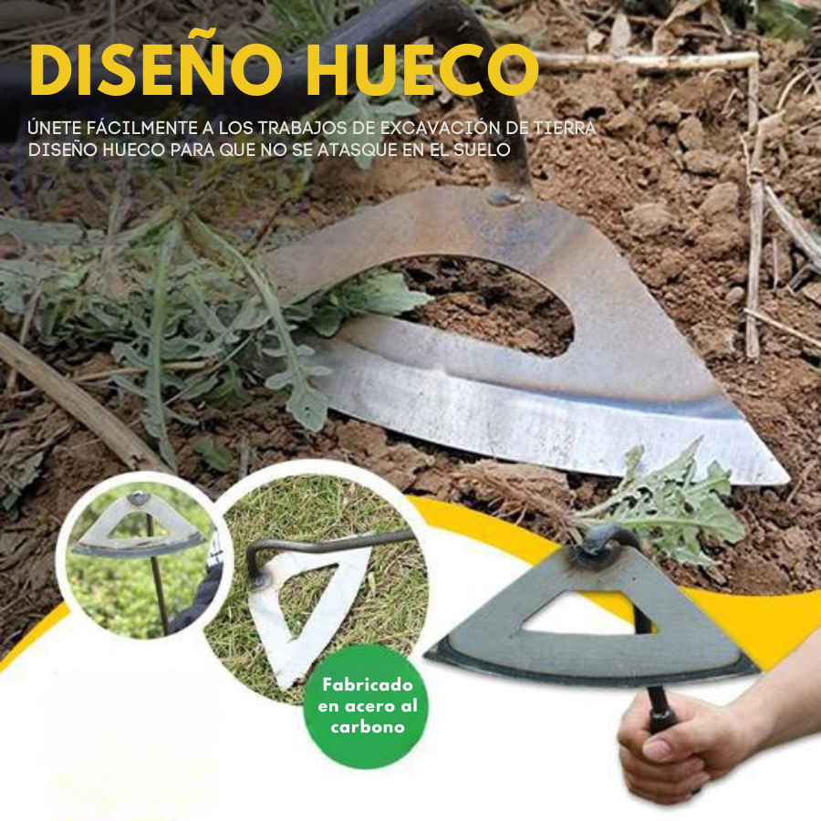 Hoja de azada de acero inoxidable resistente - Para cultivar verduras, flores y desherbar