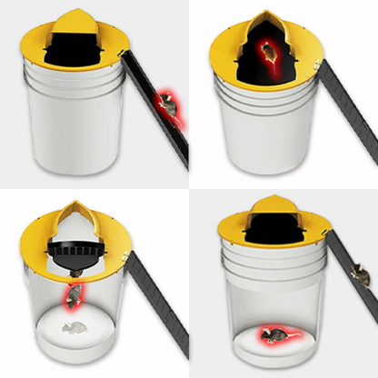 🐭 Trampa para ratones con tapa de cubo: admite hasta 35 ratones