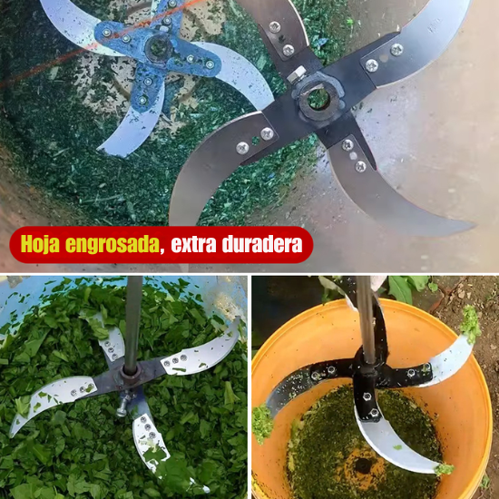[🎁 Accesorios de instalación gratuitos] Triturador de hierba y verduras para aves y ganado