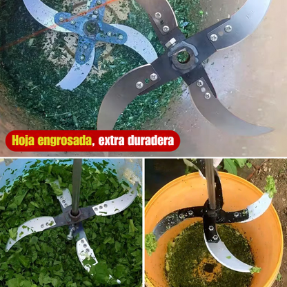 [🎁 Accesorios de instalación gratuitos] Triturador de hierba y verduras para aves y ganado