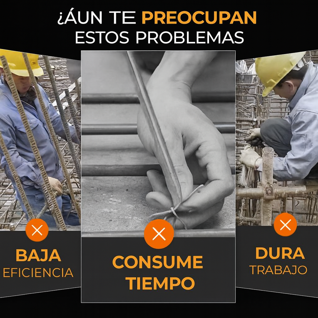 Gancho de atar acero automático – Ahorra esfuerzo, unión segura