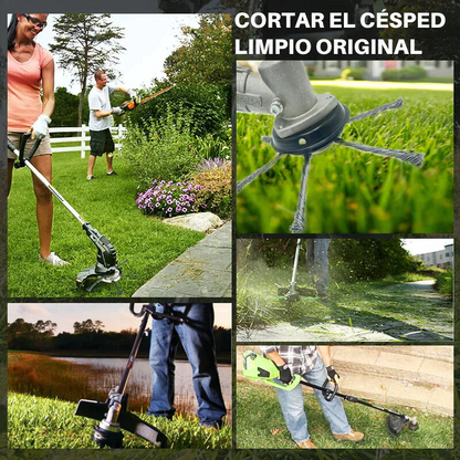 (30% De Descuento) El cabezal del cortacésped tiene 6 ramas tejidas con alambre de acero resistente