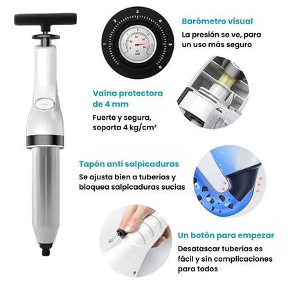 Desatascador De Desagües De Alta Presión Ultra Burst (LTT)