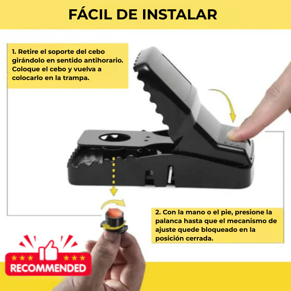 BestSeller™ – Trampa de Presión para Ratones – Trampa Robusta y de Alta Resistencia